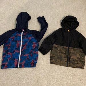 2 Whindbreaker jackets boys for $15. Size S